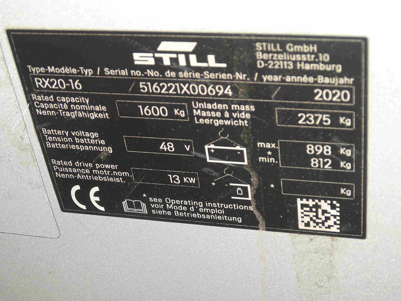 Still RX20-16 - Elektroiekrāvējs: foto 5 Still RX20-16 - Elektroiekrāvējs: foto 5