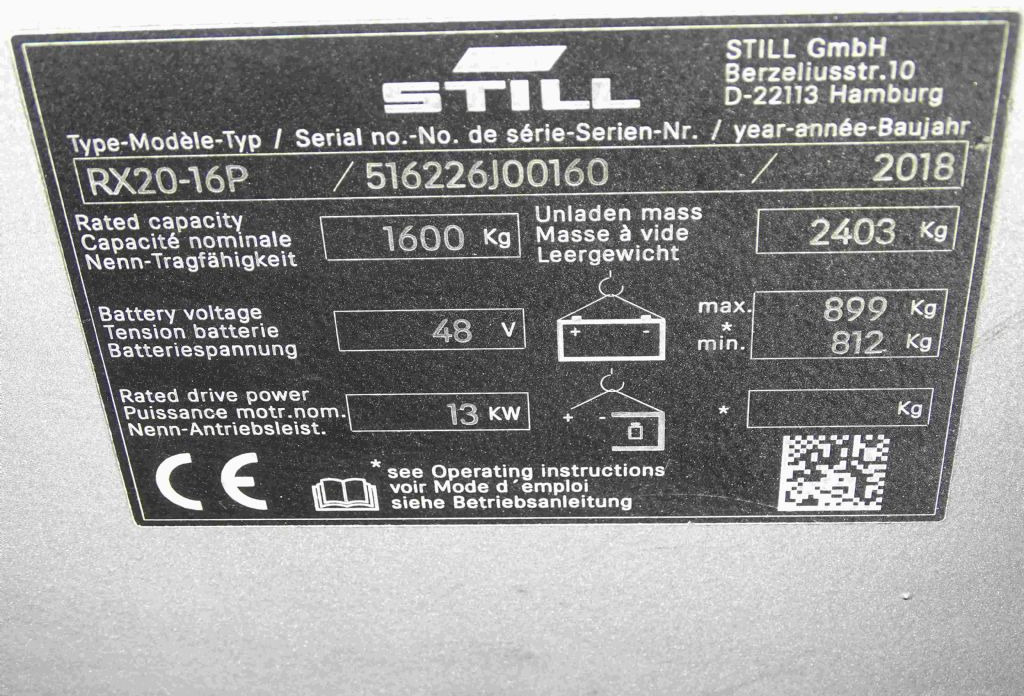 Still RX20-16P - Elektroiekrāvējs: foto 5 Still RX20-16P - Elektroiekrāvējs: foto 5