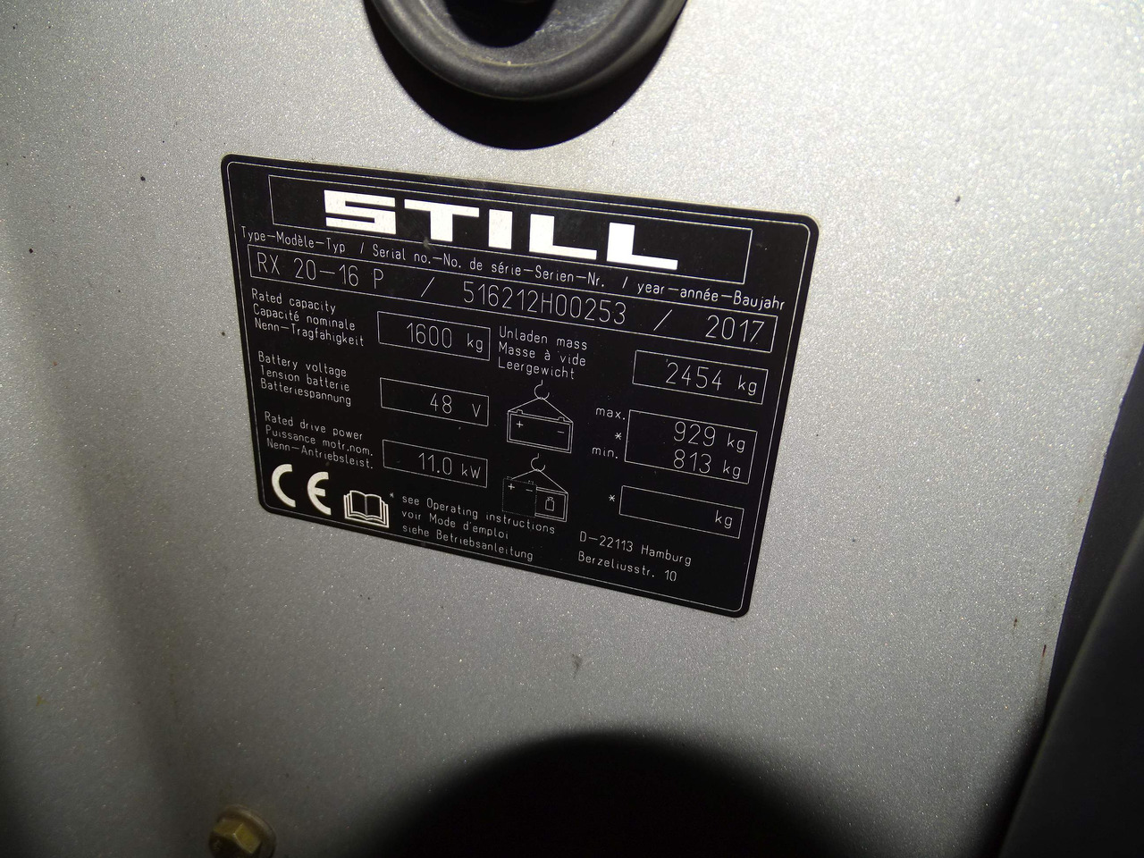 Still RX2016P - Elektroiekrāvējs: foto 5 Still RX2016P - Elektroiekrāvējs: foto 5