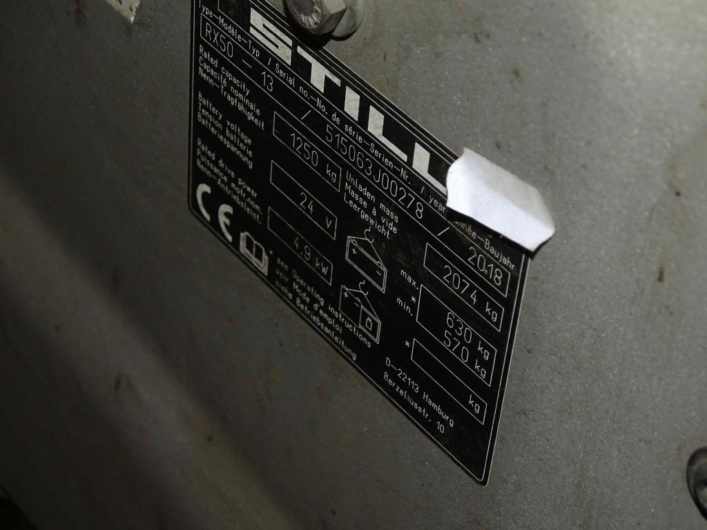 Still RX50-13 - Elektroiekrāvējs: foto 5 Still RX50-13 - Elektroiekrāvējs: foto 5