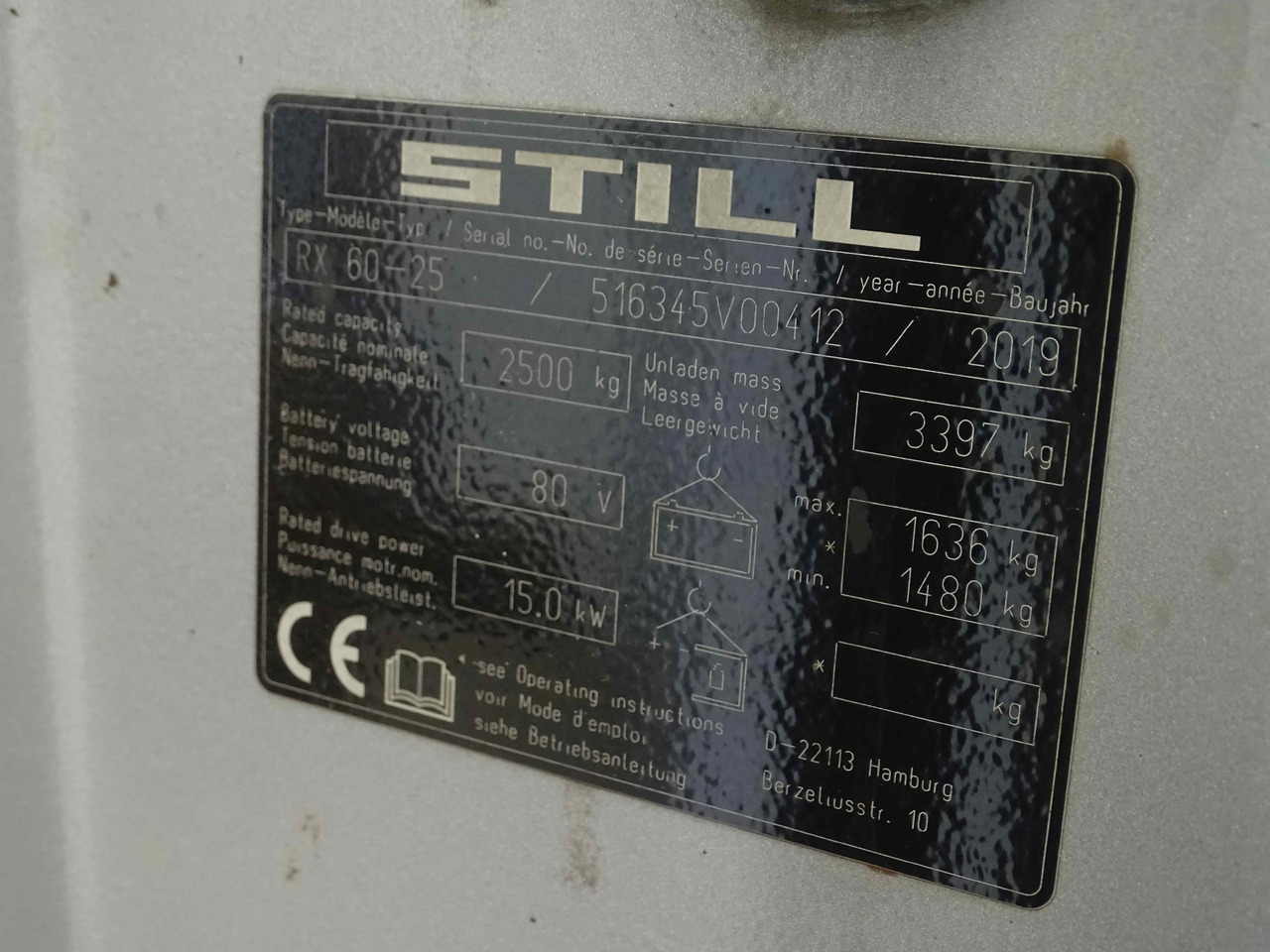 Still RX60-25 - Elektroiekrāvējs: foto 5 Still RX60-25 - Elektroiekrāvējs: foto 5