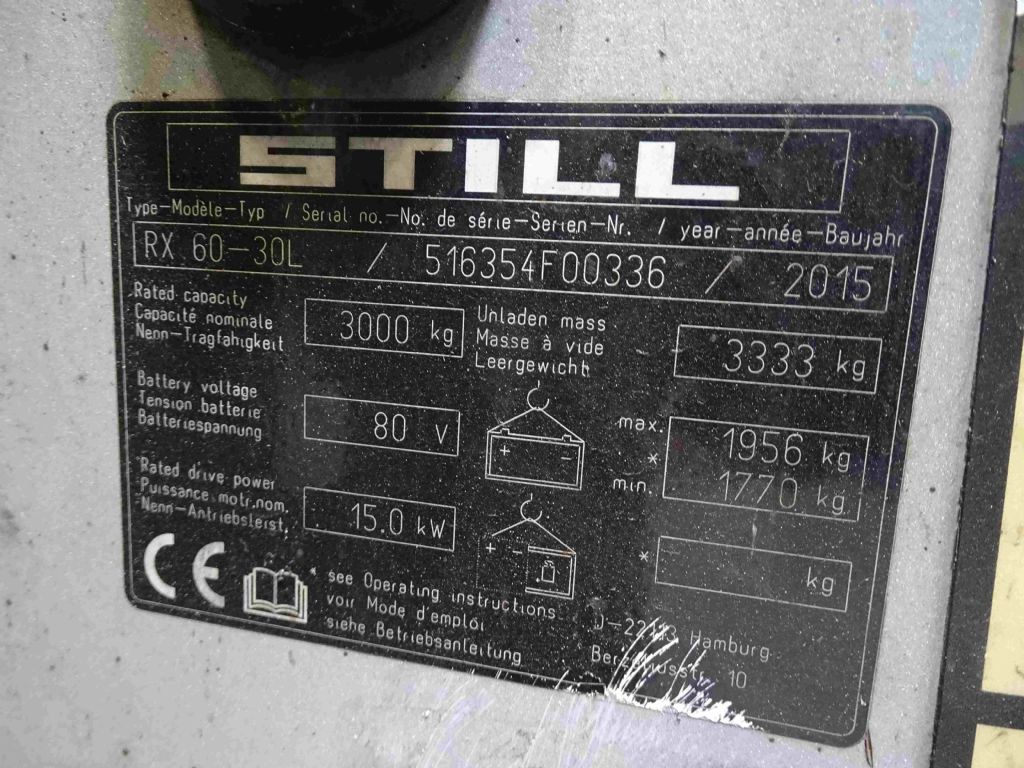 Still RX60-30L - Elektroiekrāvējs: foto 5 Still RX60-30L - Elektroiekrāvējs: foto 5