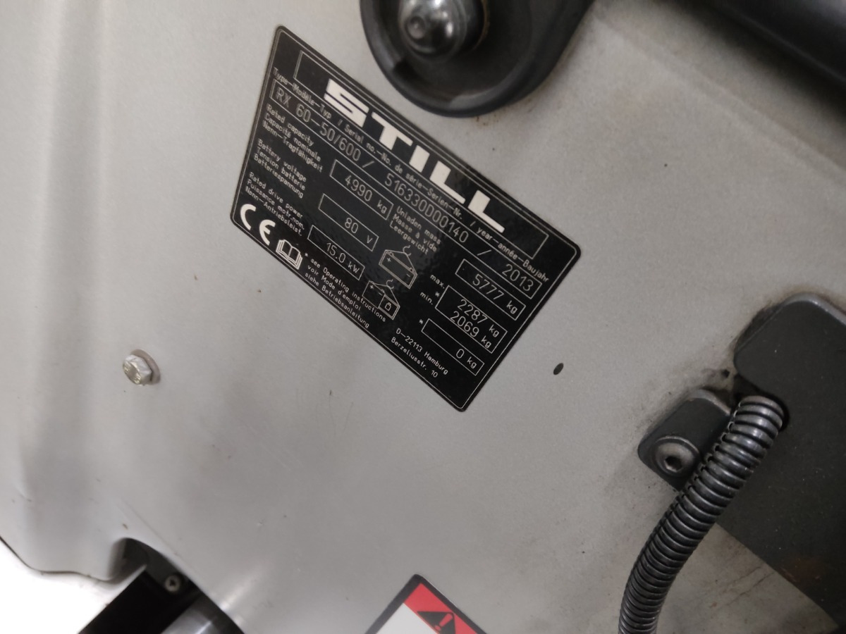 Still RX60-50/600/BRONZE - Elektroiekrāvējs: foto 5 Still RX60-50/600/BRONZE - Elektroiekrāvējs: foto 5