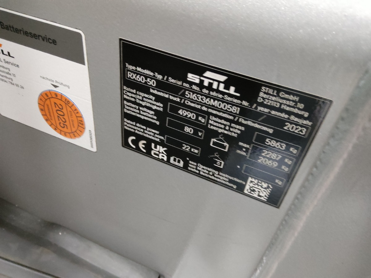Still RX60-50 - Elektroiekrāvējs: foto 5 Still RX60-50 - Elektroiekrāvējs: foto 5
