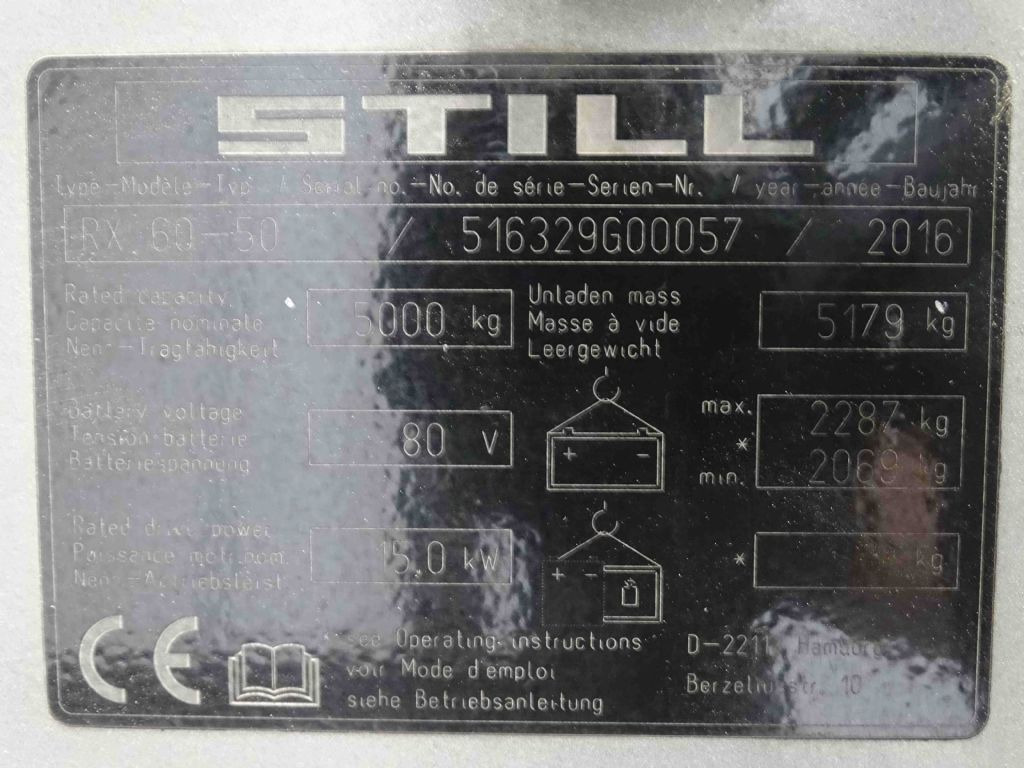 Still RX60-50 - Elektroiekrāvējs: foto 5 Still RX60-50 - Elektroiekrāvējs: foto 5