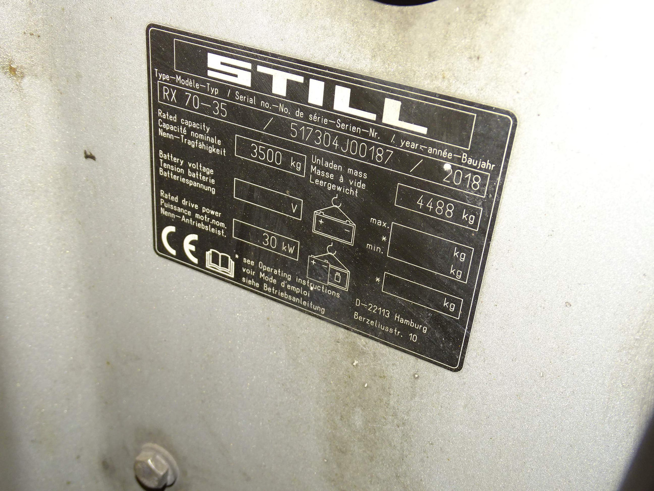 Still RX70-35 - Dīzeļiekrāvējs: foto 5 Still RX70-35 - Dīzeļiekrāvējs: foto 5