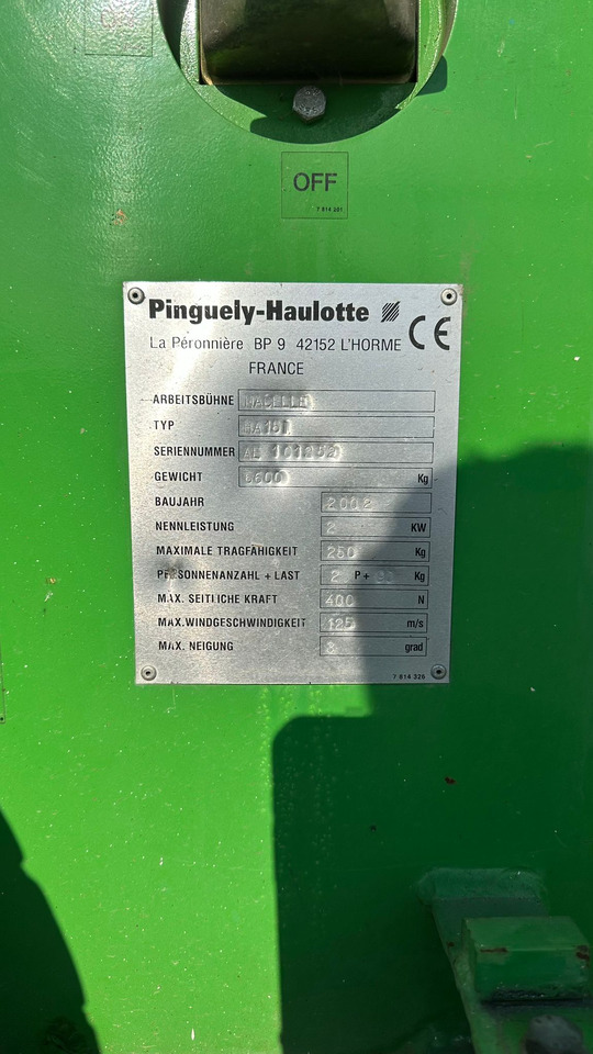 Haulotte Nacelle HA15 - Izlices pacēlājs: foto 3 Haulotte Nacelle HA15 - Izlices pacēlājs: foto 3