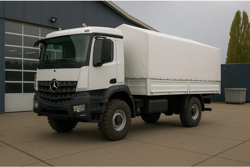 Mercedes-Benz Arocs 1836 A 4x4 Cargo Truck - Kravas automašīna ar tentu: foto 1 Mercedes-Benz Arocs 1836 A 4x4 Cargo Truck - Kravas automašīna ar tentu: foto 1