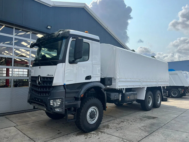 Mercedes-Benz Arocs 3340 A 6x6 Cargo Truck - Kravas automašīna ar tentu: foto 1 Mercedes-Benz Arocs 3340 A 6x6 Cargo Truck - Kravas automašīna ar tentu: foto 1