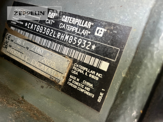 Mini-ekskavators Cat 302-05A CR: foto 8