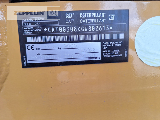 Mini-ekskavators Cat 308-06A: foto 36