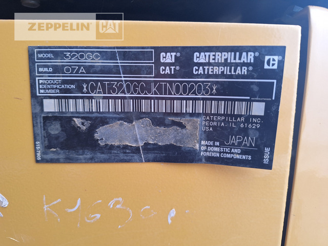 Kāpurķēžu ekskavators Cat 320GC: foto 41