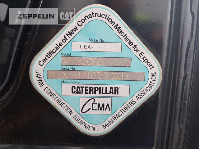 Kāpurķēžu ekskavators Cat 320GC: foto 42