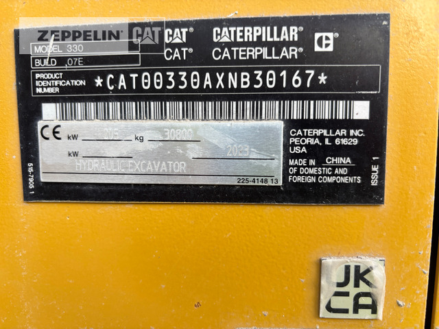 Cat 330-07 - Kāpurķēžu ekskavators: foto 2 Cat 330-07 - Kāpurķēžu ekskavators: foto 2