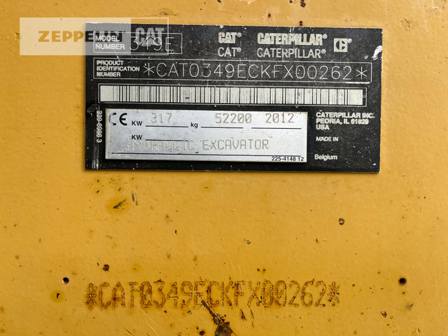Cat 349EL - Kāpurķēžu ekskavators: foto 2 Cat 349EL - Kāpurķēžu ekskavators: foto 2