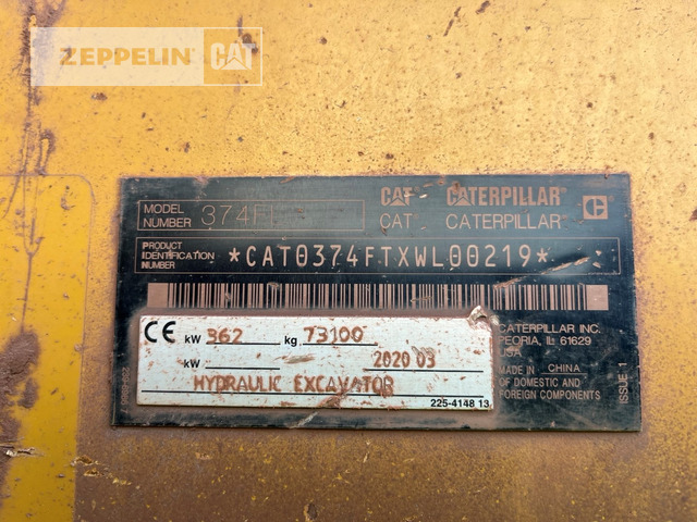Cat 374FL - Kāpurķēžu ekskavators: foto 2 Cat 374FL - Kāpurķēžu ekskavators: foto 2