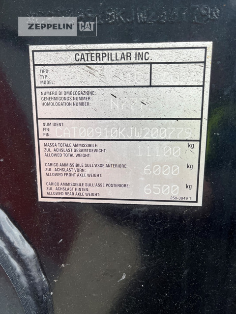 Riteņu iekrāvējs Cat 910-14A: foto 22