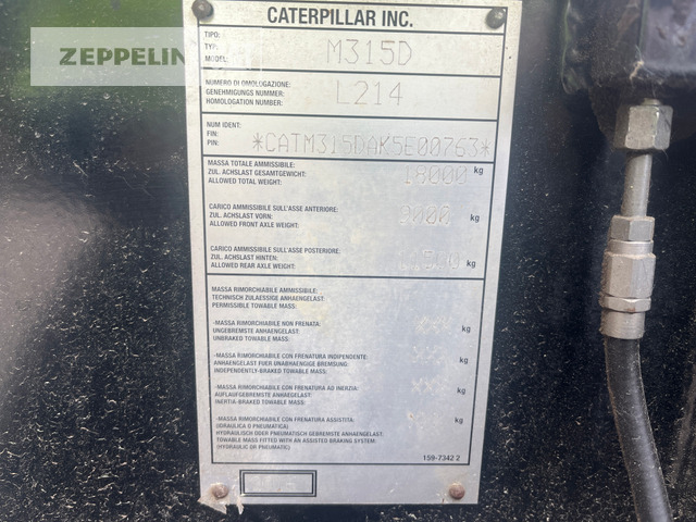 Cat M315D - Riteņu ekskavators: foto 3 Cat M315D - Riteņu ekskavators: foto 3