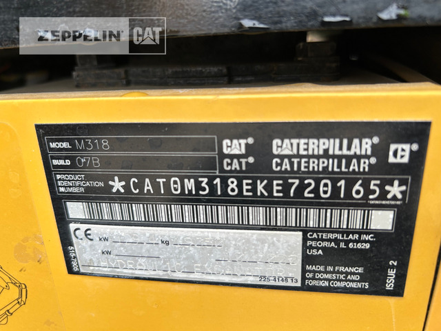 Cat M318-07A - Riteņu ekskavators: foto 5 Cat M318-07A - Riteņu ekskavators: foto 5