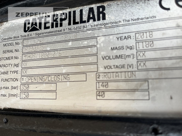 Cat MP318 - Demolēšanas šķēres: foto 4 Cat MP318 - Demolēšanas šķēres: foto 4