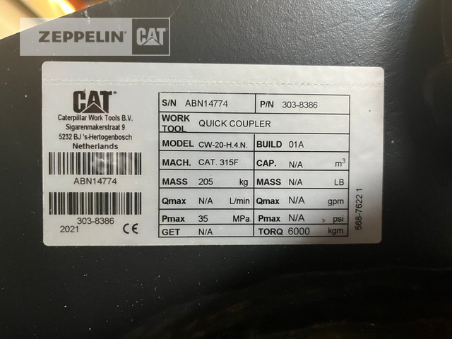 Cat Primärprodukte Kompo - Ātrā sakabe - Celtniecības tehnika: foto 2 Cat Primärprodukte Kompo - Ātrā sakabe - Celtniecības tehnika: foto 2