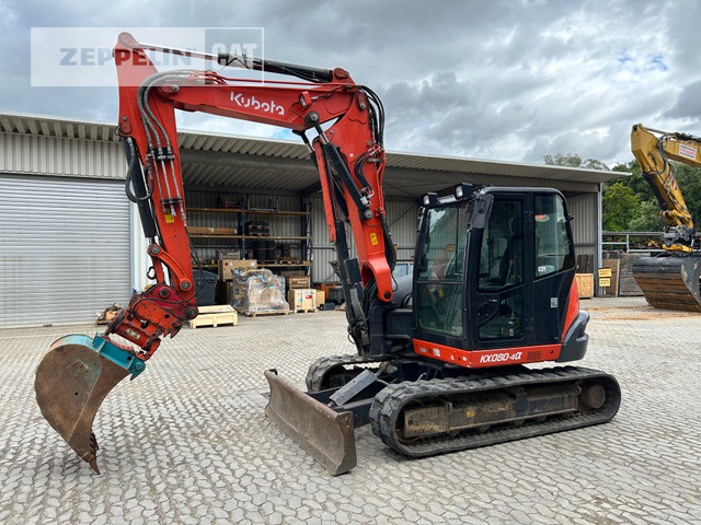 Kubota KX080-4 - Mini-ekskavators: foto 1 Kubota KX080-4 - Mini-ekskavators: foto 1