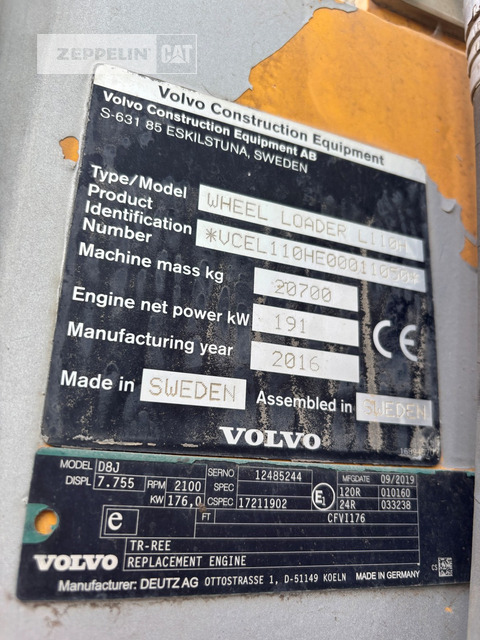 Volvo L110H - Riteņu iekrāvējs: foto 5 Volvo L110H - Riteņu iekrāvējs: foto 5