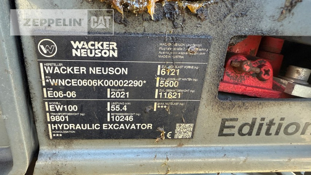 Wacker EW100 - Riteņu ekskavators: foto 5 Wacker EW100 - Riteņu ekskavators: foto 5