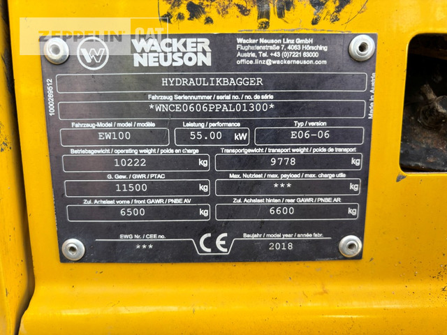 Riteņu ekskavators Wacker ZM110: foto 25