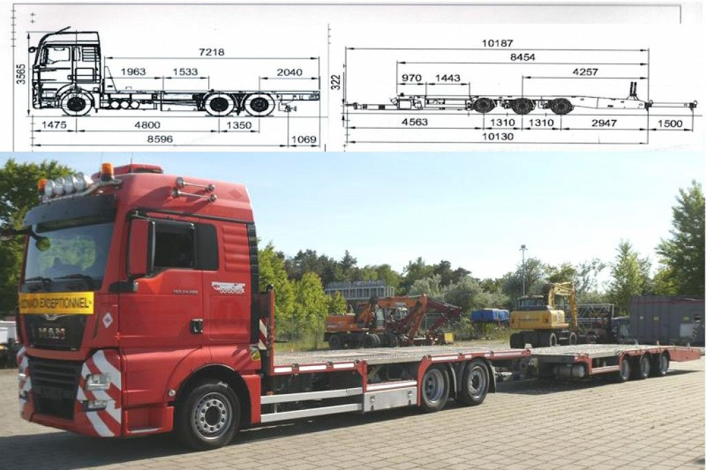 MAN TG-X 24.500 6x2-4 LL-U Pritsche Maschinentranspo - Bortu kravas automašīna/ Platforma: foto 1 MAN TG-X 24.500 6x2-4 LL-U Pritsche Maschinentranspo - Bortu kravas automašīna/ Platforma: foto 1
