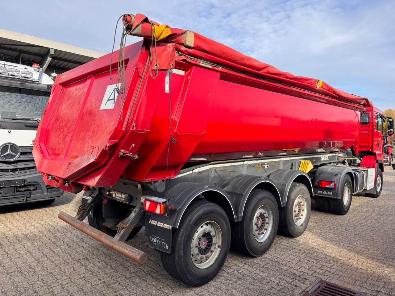 Carnehl CHKS /HH 24m³ HARDOX Stahlmulde Liftachse - Puspiekabe pašizgāzējs: foto 2 Carnehl CHKS /HH 24m³ HARDOX Stahlmulde Liftachse - Puspiekabe pašizgāzējs: foto 2